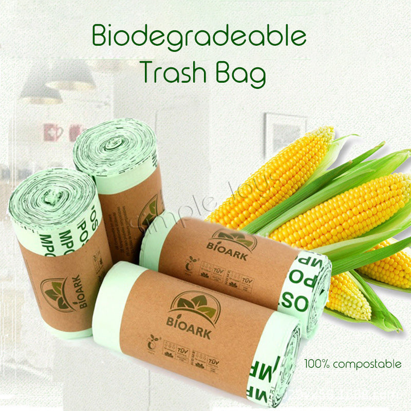 50pcs/100pcs Biodegradable Trash Bag 100% Compostable Eco-friendly Bin Bag