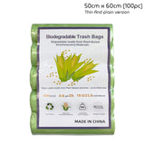 Eco-Friendly Compostable Bin Liners 100pcs - Biodegradable Trash Bags