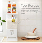 Rice Container Storage Dispenser Bucket For Grains And Beans