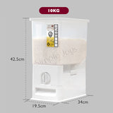 Rice Container Storage Dispenser Bucket For Grains And Beans