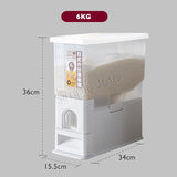 Rice Container Storage Dispenser Bucket For Grains And Beans