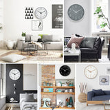 Minimalist Wall Clock Silent Quartz Movement 30cm Round Nordic Style Simple And Elegant