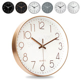 Minimalist Wall Clock Silent Quartz Movement 30cm Round Nordic Style Simple And Elegant