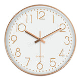 Minimalist Wall Clock Silent Quartz Movement 30cm Round Nordic Style Simple And Elegant
