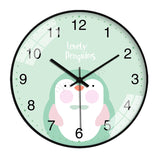 Cute Cartoon Wall Clock Silent Quartz Movement 30cm Round