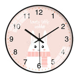 Cute Cartoon Wall Clock Silent Quartz Movement 30cm Round