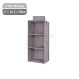 Hanging Wardrobe Organizer Foldable Closet Storage Organiser With Drawer Option
