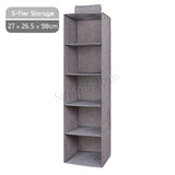 Hanging Wardrobe Organizer Foldable Closet Storage Organiser With Drawer Option