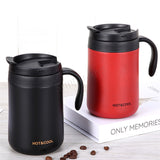 Stainless Steel Thermal Coffee Mug Bubble Tea Cup Vacuum Insulated Travel Mug