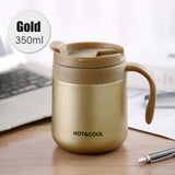 Stainless Steel Thermal Coffee Mug Bubble Tea Cup Vacuum Insulated Travel Mug