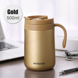 Stainless Steel Thermal Coffee Mug Bubble Tea Cup Vacuum Insulated Travel Mug