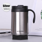 Stainless Steel Thermal Coffee Mug Bubble Tea Cup Vacuum Insulated Travel Mug