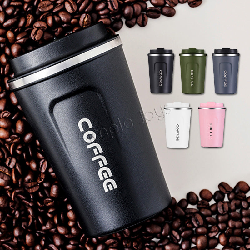 Leakproof Thermal Coffee Mug Bubble Tea Cup Vacuum Insulated