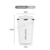 Leakproof Thermal Coffee Mug Bubble Tea Cup Vacuum Insulated Stainless Steel Travel Tumbler