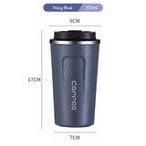 Leakproof Thermal Coffee Mug Bubble Tea Cup Vacuum Insulated Stainless Steel Travel Tumbler