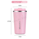 Leakproof Thermal Coffee Mug Bubble Tea Cup Vacuum Insulated Stainless Steel Travel Tumbler
