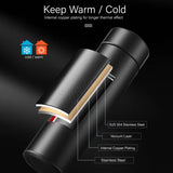 Temperature Display Vacuum Insulated Water Bottle Thermal Tumbler Thermos Flask Mug Made of Premium Stainless Steel