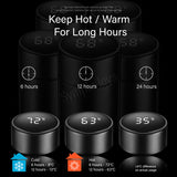 Temperature Display Vacuum Insulated Water Bottle Thermal Tumbler Thermos Flask Mug Made of Premium Stainless Steel