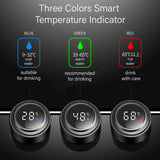 Temperature Display Vacuum Insulated Water Bottle Thermal Tumbler Thermos Flask Mug Made of Premium Stainless Steel