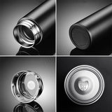 Temperature Display Vacuum Insulated Water Bottle Thermal Tumbler Thermos Flask Mug Made of Premium Stainless Steel