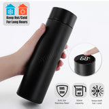 Temperature Display Vacuum Insulated Water Bottle Thermal Tumbler Thermos Flask Mug Made of Premium Stainless Steel