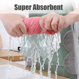 Pack of 10 Kitchen Hand Towel Dish Cleaning Coral Fleece Microfiber Cloth Wipes Super Water Absorption