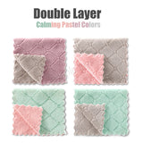 Pack of 10 Kitchen Hand Towel Dish Cleaning Coral Fleece Microfiber Cloth Wipes Super Water Absorption