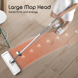 Self-Wringing Hands-Free Flat Floor Mop Wet/Dry Scratch Dry 360 Degree Swivel Mop Stand Without Support