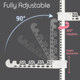 Adjustable Clothes Drying Rack Floor To Ceiling Tension Pole Hanger Stand