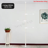 Adjustable Clothes Drying Rack Floor To Ceiling Tension Pole Hanger Stand