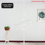 Adjustable Clothes Drying Rack Floor To Ceiling Tension Pole Hanger Stand