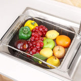 Dish Drying Rack Expandable Over the Sink Or On Counter Drainer Basket