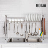 Over The Sink Dish Drying Rack Stainless Steel Chrome Kitchen Dish Rack