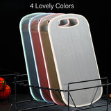 Dual-Sided Chopping Board Cutting Board Stainless Steel And Natural Wheat Fiber For Kitchen
