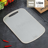 Dual-Sided Chopping Board Cutting Board Stainless Steel And Natural Wheat Fiber For Kitchen
