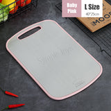 Dual-Sided Chopping Board Cutting Board Stainless Steel And Natural Wheat Fiber For Kitchen