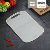 Dual-Sided Chopping Board Cutting Board Stainless Steel And Natural Wheat Fiber For Kitchen
