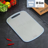 Dual-Sided Chopping Board Cutting Board Stainless Steel And Natural Wheat Fiber For Kitchen