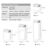 Airtight Food Storage Containers with Easy Lock Lids For Kitchen Pantry Or Refrigerator Organization and Storage