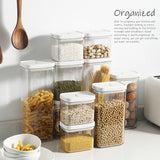 Airtight Food Storage Containers with Easy Lock Lids For Kitchen Pantry Or Refrigerator Organization and Storage