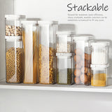 Airtight Food Storage Containers with Easy Lock Lids For Kitchen Pantry Or Refrigerator Organization and Storage