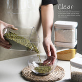 Airtight Food Storage Containers with Easy Lock Lids For Kitchen Pantry Or Refrigerator Organization and Storage