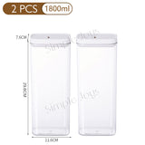Airtight Food Storage Containers with Easy Lock Lids For Kitchen Pantry Or Refrigerator Organization and Storage