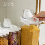 Airtight Dry Food Container Storage For Kitchen Or Pet Food With Pour Spout Measuring Cup