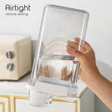 Airtight Dry Food Container Storage For Kitchen Or Pet Food With Pour Spout Measuring Cup