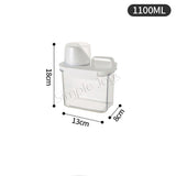 Airtight Dry Food Container Storage For Kitchen Or Pet Food With Pour Spout Measuring Cup
