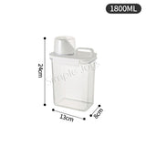 Airtight Dry Food Container Storage For Kitchen Or Pet Food With Pour Spout Measuring Cup
