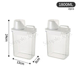 Airtight Dry Food Container Storage For Kitchen Or Pet Food With Pour Spout Measuring Cup