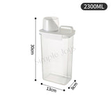Airtight Dry Food Container Storage For Kitchen Or Pet Food With Pour Spout Measuring Cup