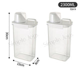 Airtight Dry Food Container Storage For Kitchen Or Pet Food With Pour Spout Measuring Cup